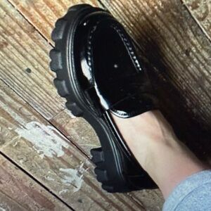 BAR III Paz Lug Sole Loafers with Glossy Finish